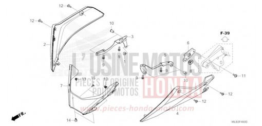 PANNEAU INFERIEUR CB750ACT de 2026